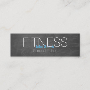 Modern Elegant Personal Fitness Trainer Mini Busin Business Card