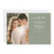 Modern Elegant Photo Calendar Sage Green Wedding