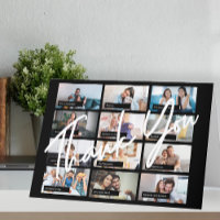 Modern elegant photo collage virtual online party