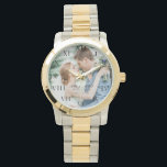 Modern Elegant Photo Newly Wed Wedding Watch<br><div class="desc">Modern,  elegant,  photo,  Newlywed,  Wedding anniversary watch.</div>