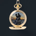 Modern Elegant Photo Newly Wed Wedding Watch<br><div class="desc">Modern,  elegant,  photo,  Newlywed,  Wedding anniversary watch.</div>