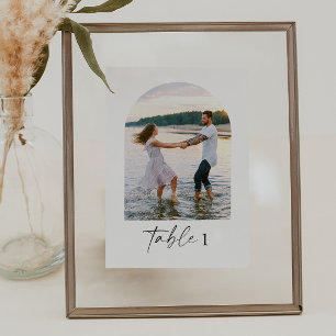 Modern Elegant Photo Table Numbers