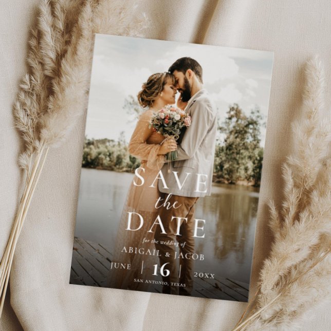 Modern Elegant Photo Wedding Save the Date (Creator Uploaded)