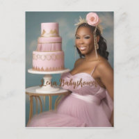 Modern, elegant pink baby shower