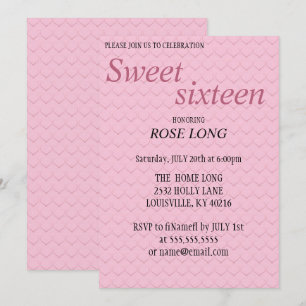 Modern, Elegant Pink Heart Save The Date