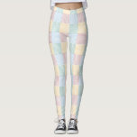 Modern Elegant Pink Rose Blue Green Yellow White Leggings<br><div class="desc">Modern Elegant Pink Rose Blue Green Yellow White Pastel Colours Leggings.</div>