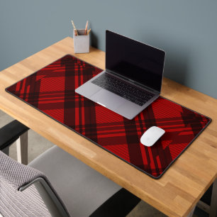  Modern Elegant Plaid  Desk Mat