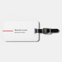 Modern Elegant Plain Minimalist Red White
