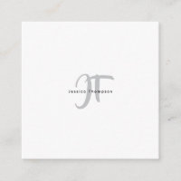 Modern Elegant Plain Professional Name Monogram
