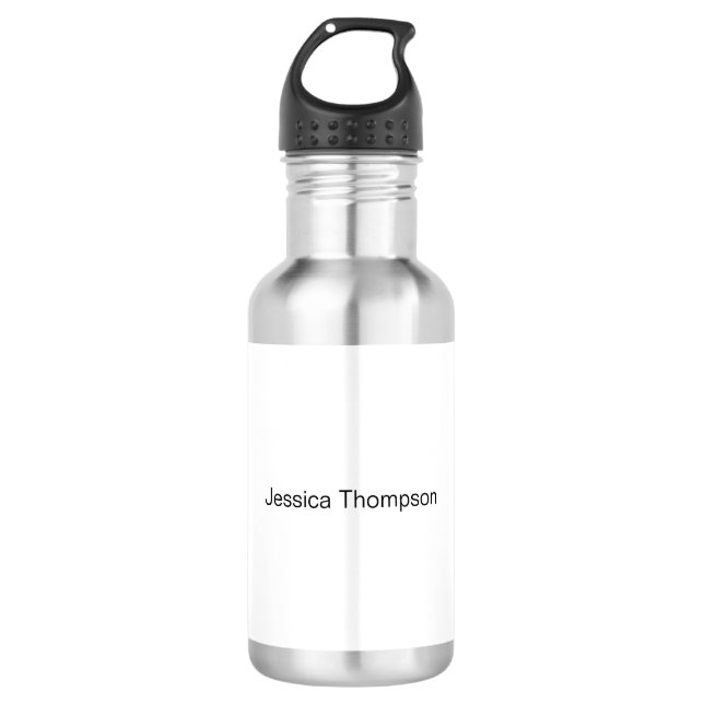 Modern Elegant Plain Simple Professional 710 Ml Water Bottle (Front)