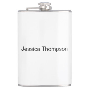 Modern Elegant Plain Simple Professional Hip Flask
