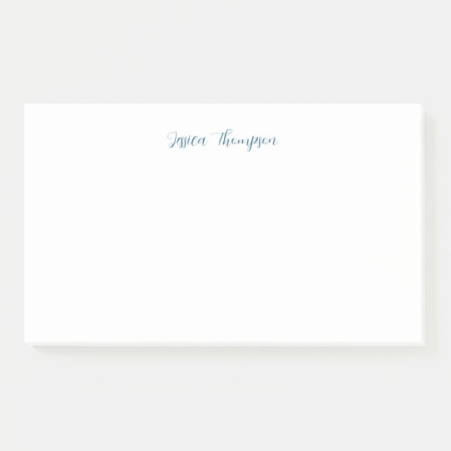 Modern Elegant Plain Simple Professional Post-it Notes (Front)