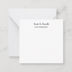 Modern Elegant Plain Simple White Special Card