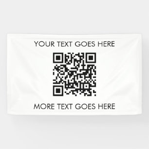 Modern Elegant Professional Best Template QR Code Banner