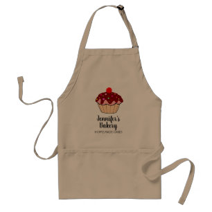 Modern elegant professional business bakery standard apron