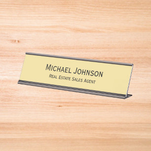 Modern Elegant Professional Business Office Title Desk Name Plate