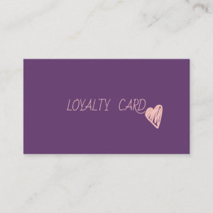 Modern Elegant Professional Hearts Loyalty Card