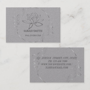 Modern Elegant Professional lotus flower Business Card