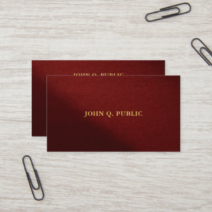 Modern Elegant Professional Template Gold Text Business Card