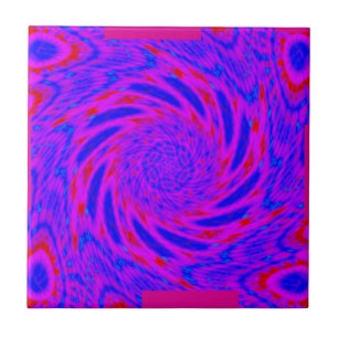 Modern elegant purple-blue -pink rose design   ceramic tile