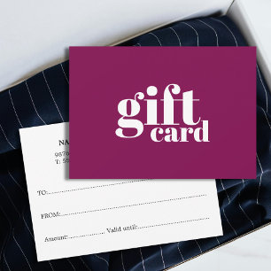 Modern Elegant Purple Red Salon