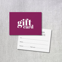 Modern Elegant Purple Red Salon