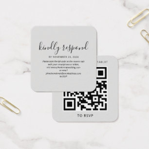 Modern Elegant QR Code RSVP Wedding Website