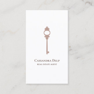 Modern Elegant Real Estate Agent Business Card
