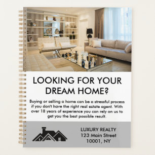 Modern Elegant Real Estate Agent Personalised Planner
