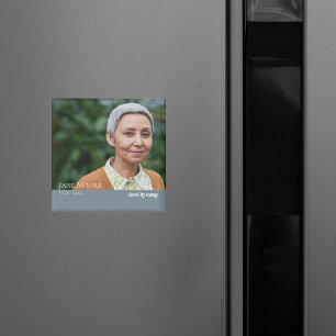 Modern   Elegant   Remembrance   Keepsake Magnet