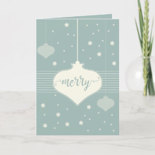 Modern & Elegant Retro Merry Christmas card