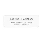 Modern Elegant Return Address Labels