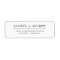 Modern Elegant Return Address Labels