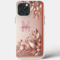 Modern elegant rose gold with floral curve11