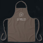 Modern Elegant Salon Logo Apron<br><div class="desc">Effortless Elegance: Customise Your Business. Easily Tailored with Your Company Logo and Text. Reach Out via the Message Button for Personalised Assistance – I'm Here to Help!</div>