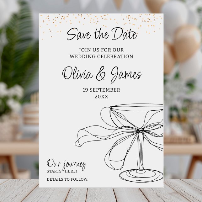 Modern elegant save the date card (Creator Uploaded)