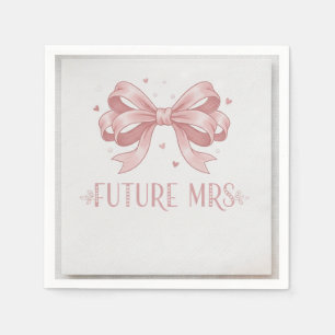 Modern Elegant Script Bride's Last Toast Bachelore Napkin