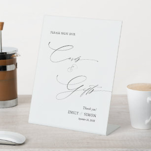 Modern Elegant Script Cards and Gifts Sign