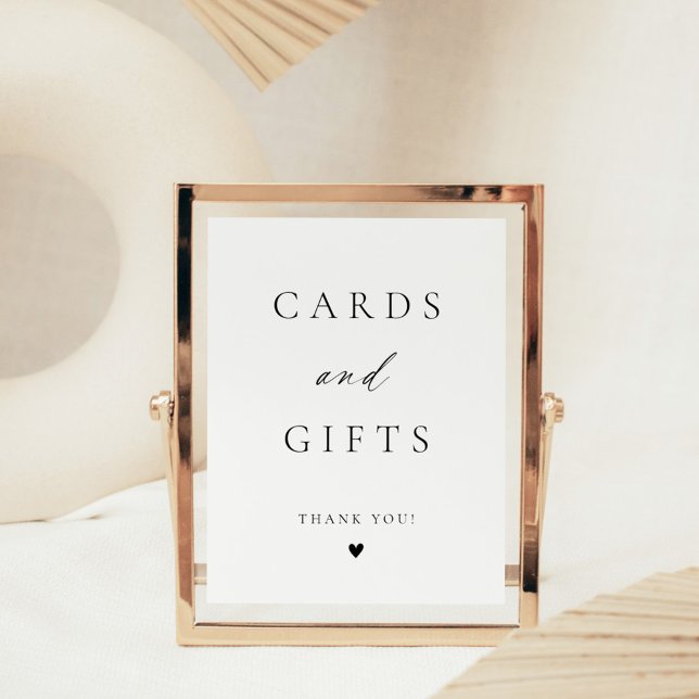 Modern Elegant Script Cards & Gifts Poster (Creator Uploaded)
