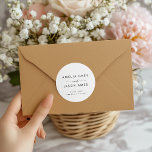 Modern Elegant Script Classic Round Sticker<br><div class="desc">This gorgeous invitation will wow your future guests!</div>