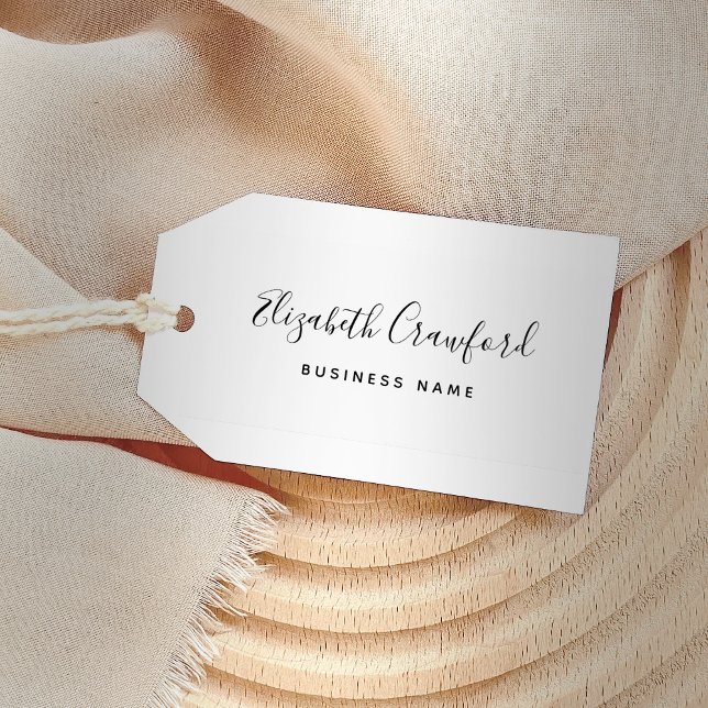 Modern Elegant Script Custom Name and Business Self-inking Stamp (Creator Uploaded)