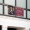 Modern Elegant Script Gold Graduation Photo Maroon