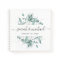 Modern Elegant Script Greenery Wedding Guest