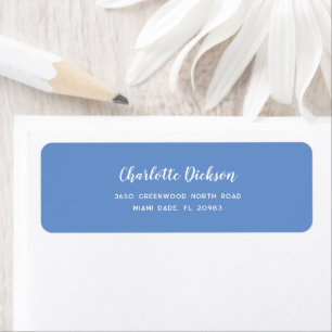 Modern Elegant Script Hand-Lettered Return Address Label