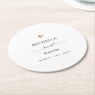 Modern Elegant Script Minimal Gold Wedding