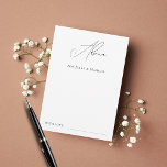 Modern Elegant Script Minimalist Plain Wedding Advice Card<br><div class="desc">These elegant,  romantic advice cards would make a wonderful addition to your bridal shower/wedding supplies! Easily customise the text by clicking on the "personalise" option.</div>