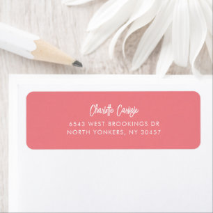 Modern Elegant Script Modern Return Address Label