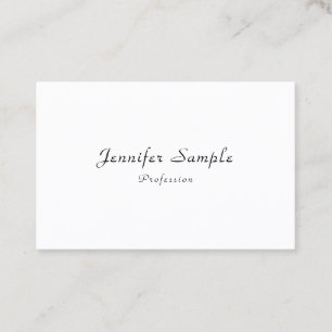 Modern Elegant Script Name Professional Template Business Card