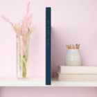 Modern Elegant Script Navy Photo Wedding