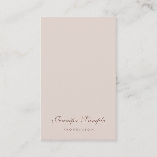 Modern Elegant Script Professional Simple Template Business Card (Front)